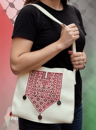 Leren tas hoogwaardig uit Palestina handgemaakt