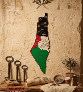 Wanddecoratie Kaart van Historisch Palestina