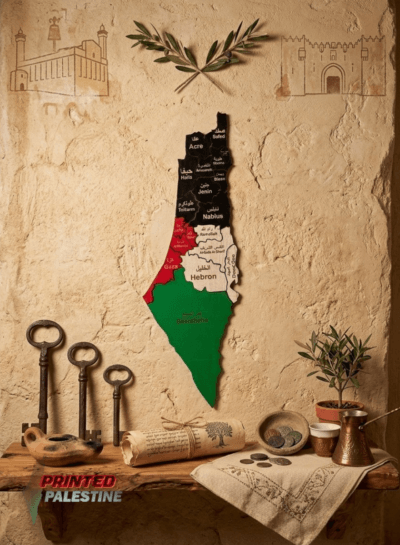 Wanddecoratie Kaart van Historisch Palestina