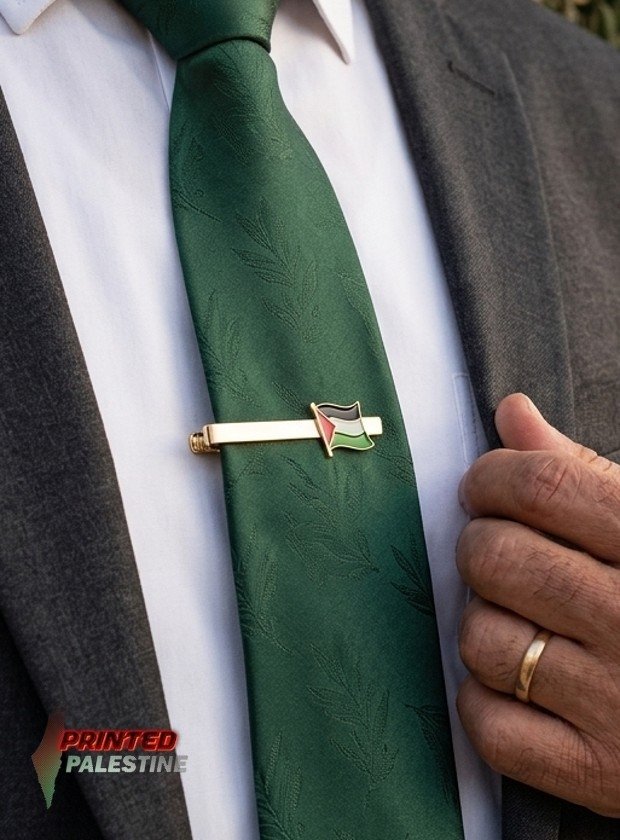clip-on palestijnse vlag voor hoofddoek of stropdas