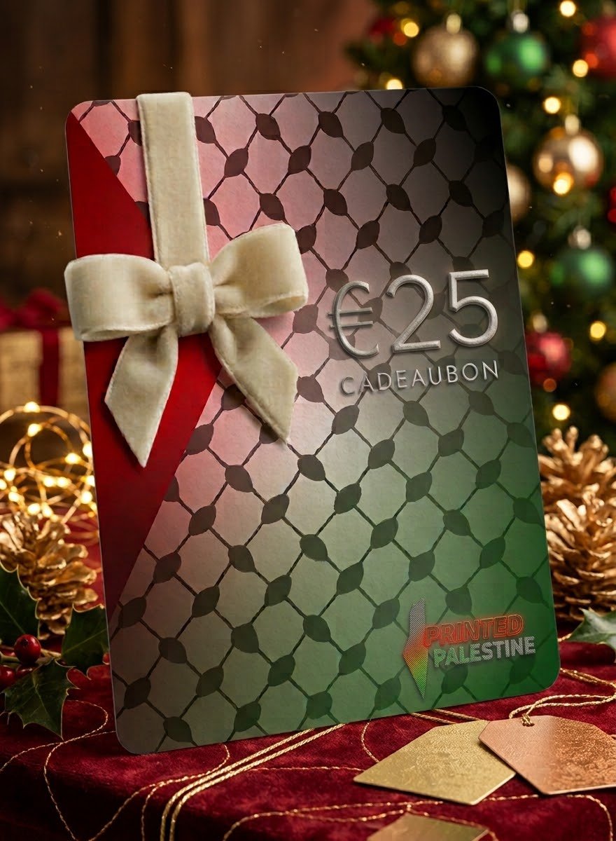 kerstmis cadeaubon palestina 25 euro