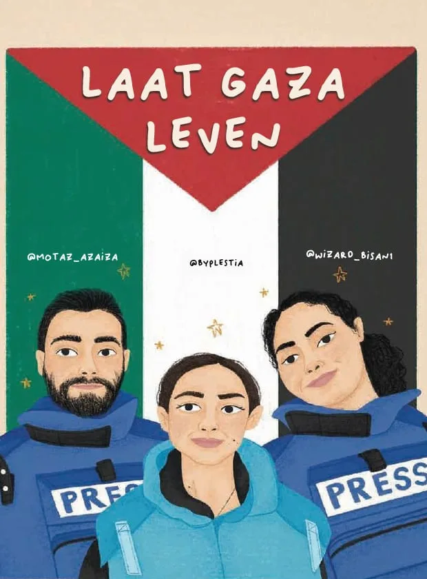 palestina-sticker-laat-gaza-leven-motaz-azaiza-by-plestia-wizard-bisan1