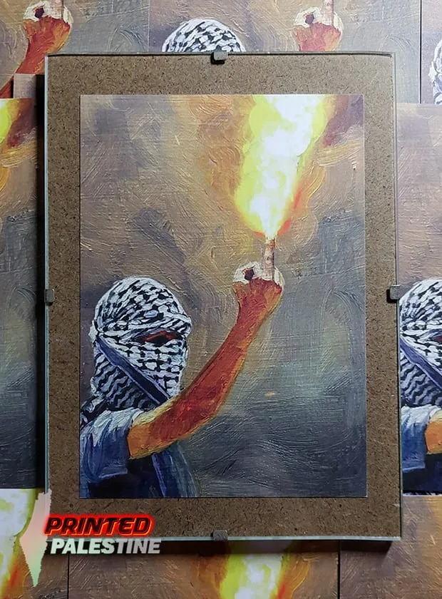 palestina-kaart-palestijns-verzet-intifada-free-palestine-met-fotolijst