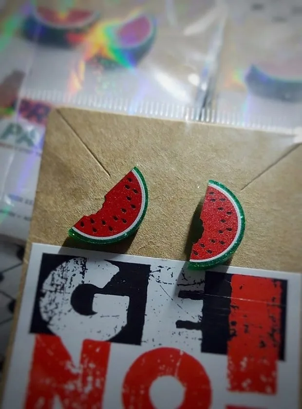 Watermelon Bite Oorbellen