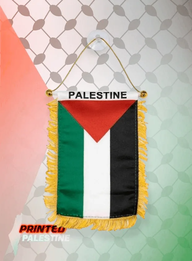 Palestijnse Vlaggenbanner met zuignap