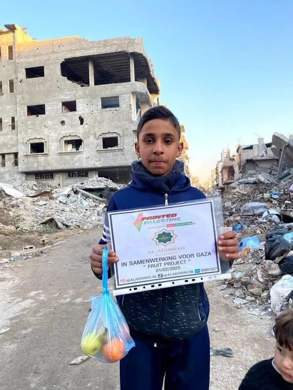 fruitpakket donatie noodhulp gaza palestina