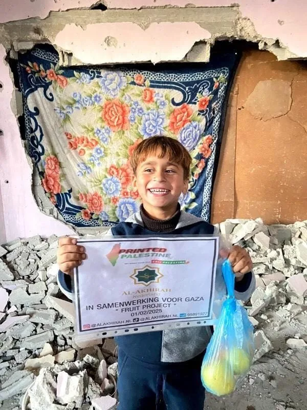 fruitpakket donatie noodhulp gaza palestina