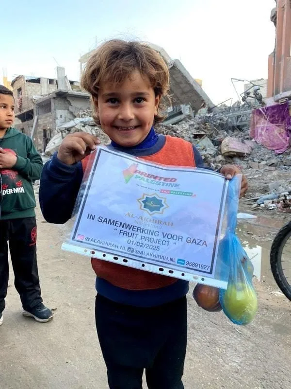 fruitpakket donatie noodhulp gaza palestina