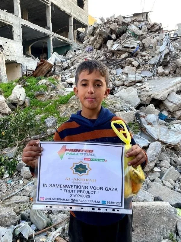 fruitpakket donatie noodhulp gaza palestina