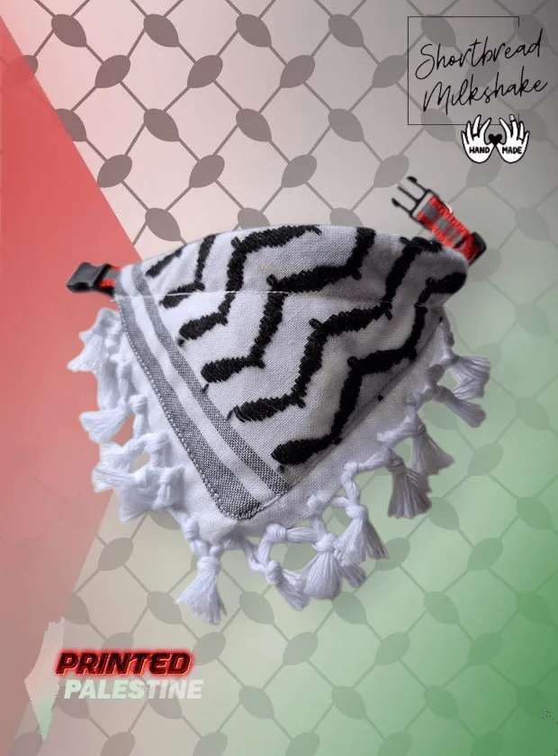 Handgemaakte keffiyeh voor katten, honden, huisdieren met verstelbaar bandje